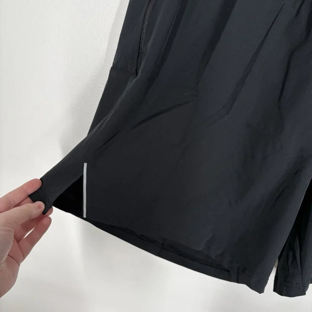 Express Men Sz XL Black Drawstring Elastic Waist Zip Pocket 7